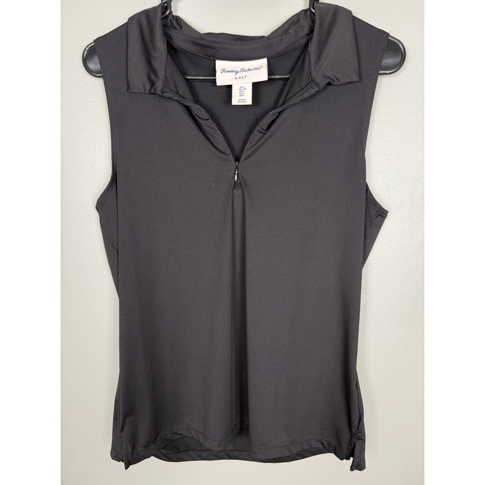 2 Golf Sleeveless Tops Tommy Bahama Lady Hagen Zip Collared Activewear Lot Sz Lg - Picture 10 of 16